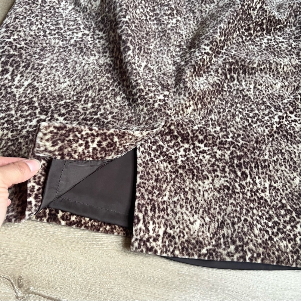Talbots Velvet Cheetah Print Pencil Skirt Animal Print SZ 6 - Picture 8 of 8